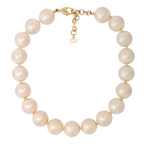 dior necklace pearl|dior pearl necklace price.